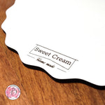 Wavy Personalised Premium White 6mm MDF Cake boards