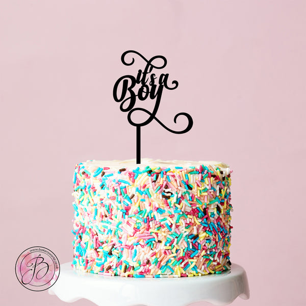 it's a Boy - baby shower cake topper