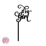 it's a Girl - baby shower cake topper