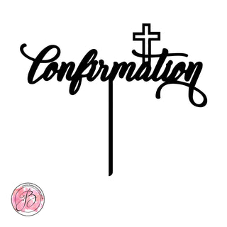 Confirmation cake topper