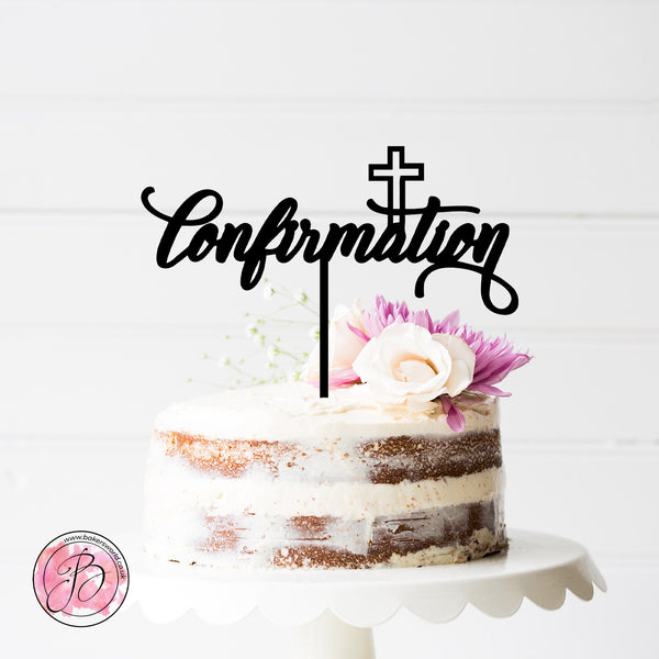 Confirmation cake topper