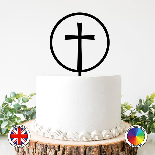 Christian cross - First Holy Communion cake topper (Cross)