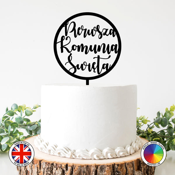 Pierwsza Komunia Swieta - First Holy Communion cake topper