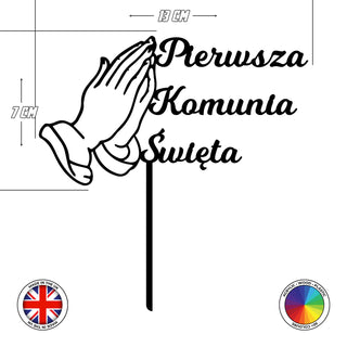 Pierwsza Komunia Swieta - First Holy Communion cake topper