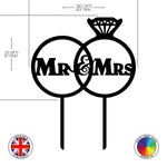 Mr & Mrs - wedding cake topper