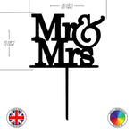 Mr & Mrs - wedding cake topper