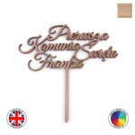 Personalised Pierwsza Komunia Swieta - First Holy Communion cake topper