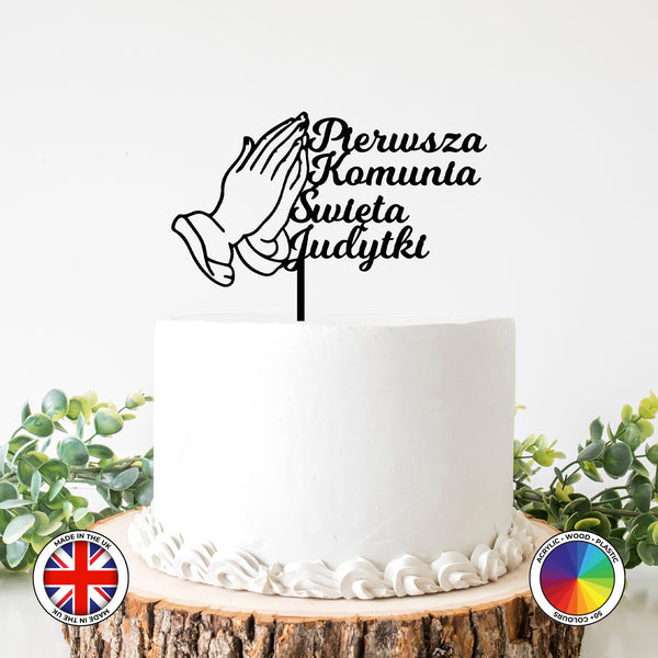 Personalised Pierwsza Komunia Swieta - First Holy Communion cake topper