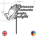 Personalised Pierwsza Komunia Swieta - First Holy Communion cake topper