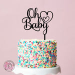 Oh Baby - baby shower cake topper