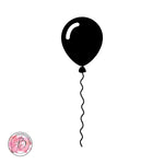 Balloon birthday cake topper