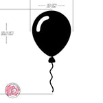 Large balloon birthday cake topper