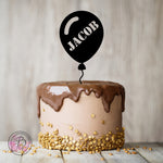 Personalised large balloon birthday cake topper