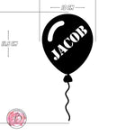 Personalised large balloon birthday cake topper