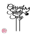 Personalised Chrzest Swiety - christening cake topper