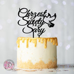 Personalised Chrzest Swiety - christening cake topper