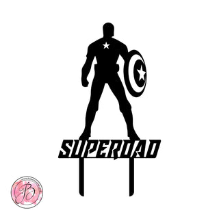 SUPERDAD - fathers day cake topper