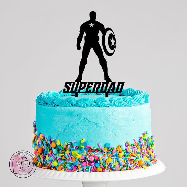 SUPERDAD - fathers day cake topper