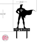 SUPERDAD - fathers day cake topper