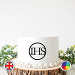 IHS Charm - First Holy Communion cake topper