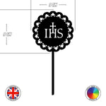 IHS - First Holy Communion cake topper