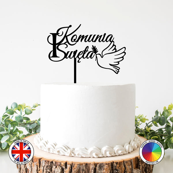 I Komunia Swieta - First Holy Communion cake topper