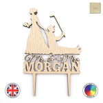 Personalised golfer groom bride Mr & Mrs - wedding cake topper