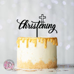 Christening cake topper