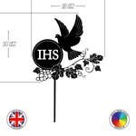 IHS - First Holy Communion cake topper (Dove)