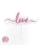 love - valentine's / anniversary cake topper