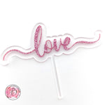 love - valentine's / anniversary cake topper