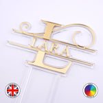 Personalised Monogram cake topper