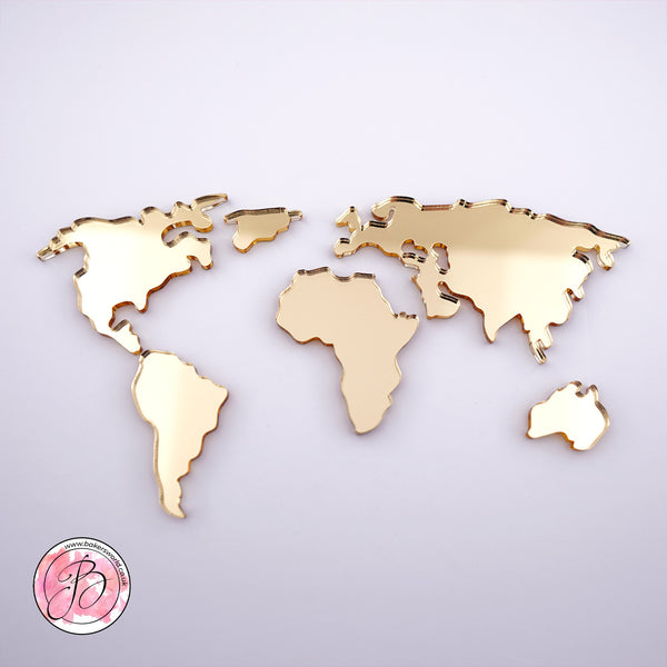 World map Cake Charms