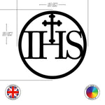 IHS with cross Charm - First Holy Communion cake topper