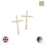 2x Christian Cross Cake Charm (5mm)