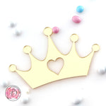 Princess Tiara Crown with Hearts Cake Charm