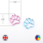 4x Puppy Paws Cake Charms