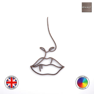 One line Lips Cake Charm