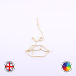 One line Lips Cake Charm