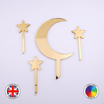 Moon & Stars set of Cake Toppers