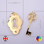 Key and Keyhole Wonderland themed set of Cake Charms