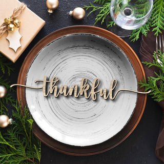 thankful, grateful, merry, blessed, believe Wooden words Dining Table Decor