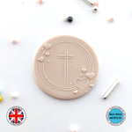 Simple Christian cross First Holy Communion Embosser