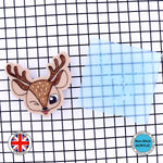 Cute Deer with Eye Wink Christmas Embosser