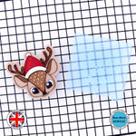 Cute Deer with Winter Hat Christmas Embosser