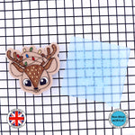 Cute Deer with Christmas Lights Christmas Embosser