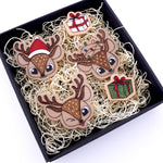 Cute Deer with Eye Wink Christmas Embosser