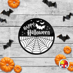 Happy Halloween - Round Acrylic Halloween Door Sign