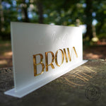 Rectangle Wedding Table Top Sign