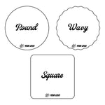 Square Personalised Premium White 6mm MDF Cake boards